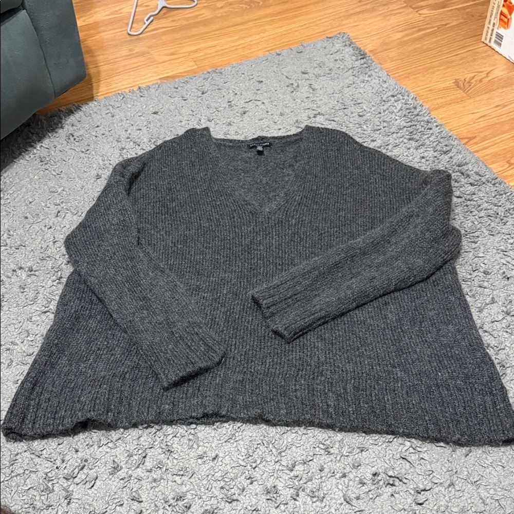 Eileen Fisher Charcoal Knit Top